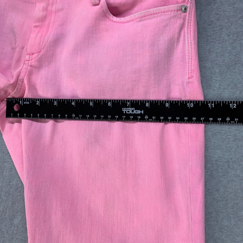 Lilly Pulitzer Worth Skinny Mini Jeans Womens 12 Pink Low Rise Stretch 40841 - Picture 11 of 16